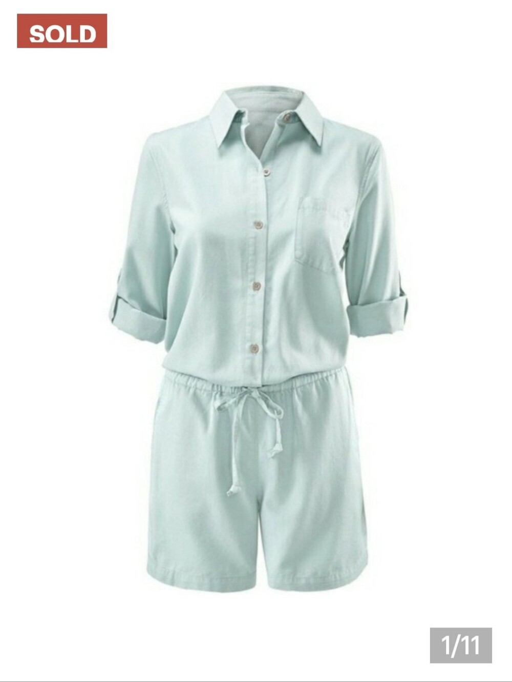 Cabi Alexa Romper in Light Blue Style 5107
